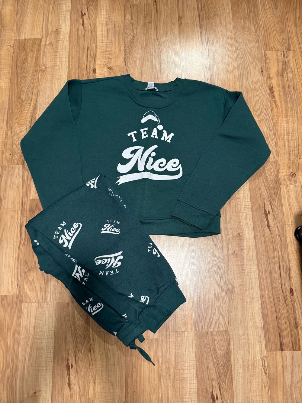 10 Items for $20: Team Nice Green Crewneck Sweatshirt and Joggers - Women's